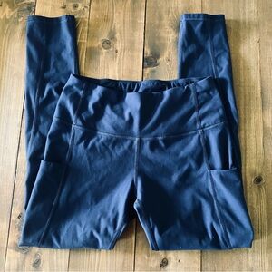 Phisockat navy blue crop leggings